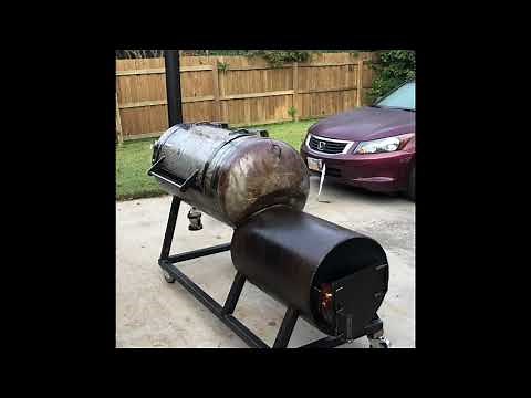 DIY offset backyard smoker build! Franklin BBQ style