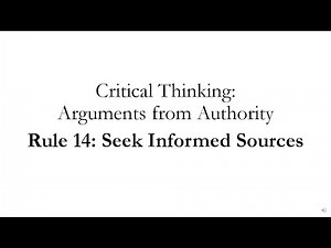 Arguments from Authority Rule 14