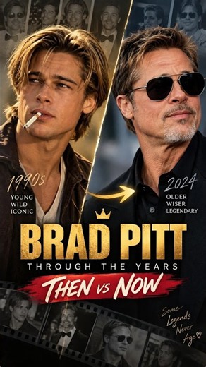 Brad Pitt Through the Years 🔥 | Young to Now #Shorts