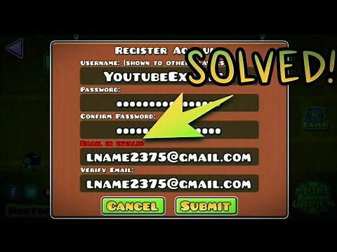 why does it say email invalid on geometry dash | how to fix email is invalid geometry dash 2020