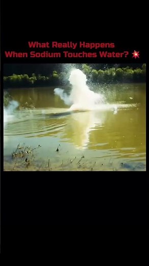 What really happens when sodium touches water?