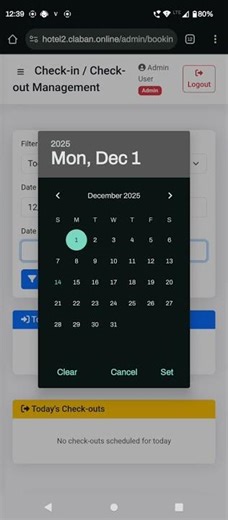 Hotels check in \check out option| #HotelManagementSoftware #HotelSoftware #HotelTech #Shorts