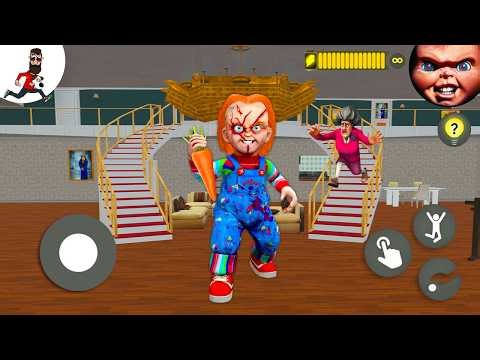 Play as Chucky in Scary Teacher house (full gameplay)