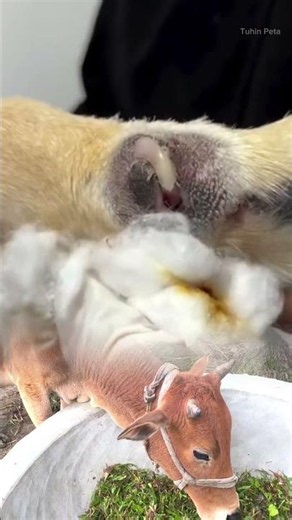 Dog paw proper treatment. #animalcare #animaltreatment