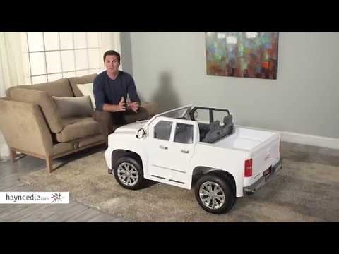 Rollplay 12 Volt GMC Sierra Denali Battery Powered Ride-On Vehicle - White - Product Review Video