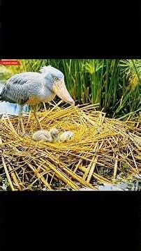 55 Days of Survival: A Baby Shoebill’s Brutal Reality 🌿🐦 #shorts