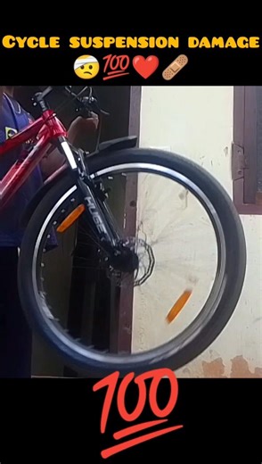 cycle suspension damage 🤕💯🩹 #mtb #cycle #stand #...