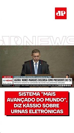 Sistema "mais avançado do mundo", diz Kássio sobre urnas eletrônicas #Shorts