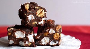 10 Minute Rocky Road Fudge