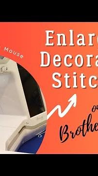 How to Enlarge Decorative Stitches & use them in an Embroidery Design on the Stellaire & Luminaire