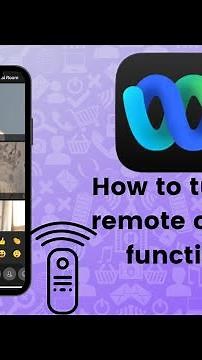 How to turn on remote control function on Webex Meet?