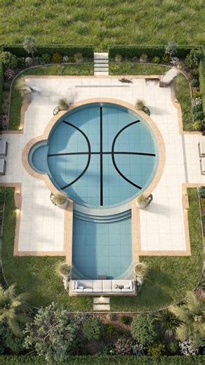 Empty Yard ➝ Basketball-Shaped Pool (Timelapse)