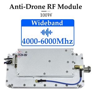 [Hot Item] 4000-6000MHz 100W Dual-Function Broadband Amplifier Source Modules Amplifier   Noise Source RF Power Drone Counter Module