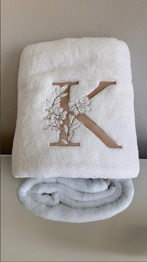 How to make monogrammed Towel