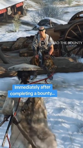 "Immediately after completing a bounty..." - Ghost of Yōtei | YouTube Shorts
