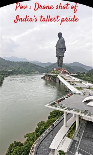 This reveal gave me goosebumps | Drone shot of statue of unity : India’s tallest pride #vlog #drone