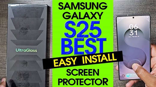 Best Screen Protector for the Samsung Galaxy S25 ¦ Super Easy Installation!