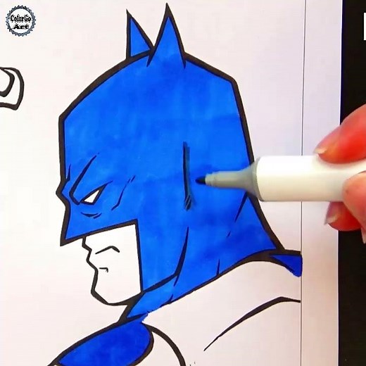 Batman vs Superman Colored, Satisfying Coloring #27, Coloring Superheroes #Shorts