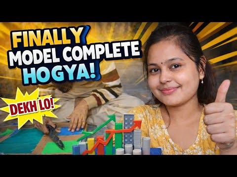 Finally model complete ho gya😊📈 #nisha_day_vlogger