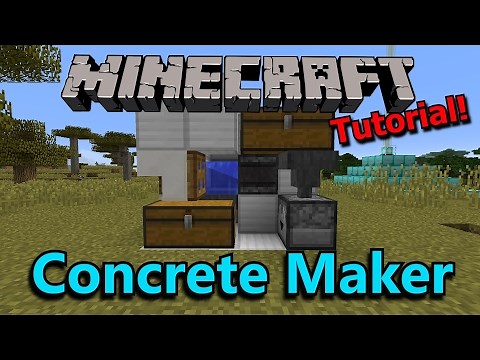 [Tutorial] Minecraft Compact Concrete Maker (1.12 Ready)