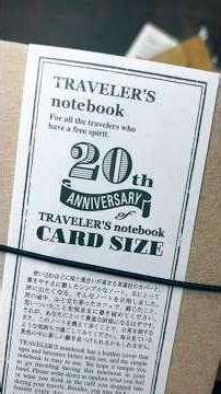 The 20th Anniversary Traveler’s Company Card Size Notebook and Wallet Unboxing. Love Love LOVE it!