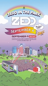 ZEDD IN THE PARK 2024!!!! CAN’T WAIT TO SEE YOU AT LA STATE HISTORIC PARK! SEPT 7th SOLD OUT; LIMITED TICKETS REMAIN FOR SEPT 6th! GET YOUR TIX NOW @ insom.co/ZITP24 | Zedd