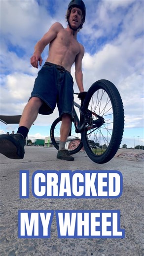 It happened Again… I Snapped my Wheel! #washedwarrior #mtb #bmxfails