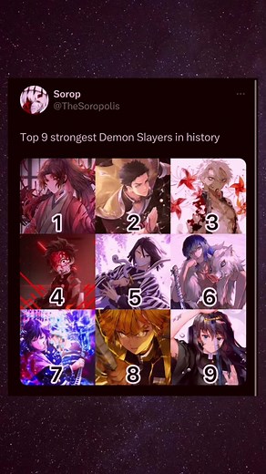 Top 9 Strongest Characters in Demon Slayer - Power Rankings