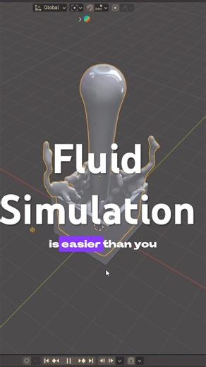 Fluid simulation in Blender got you shivering? Watch this video now #blendertips #blendertricks