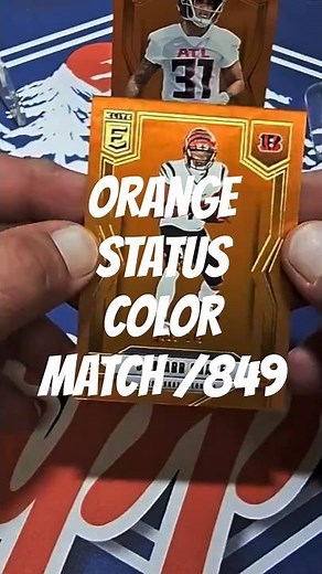 Orange color match /849 Elite Football #donruss #elitefootball #numberedcards #nfl #footballcards