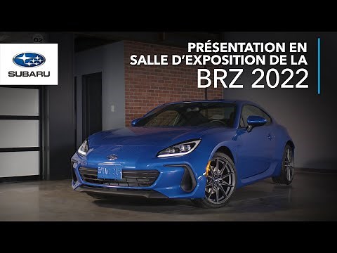 Présentation de la Subaru BRZ 2022 en salle d’exposition