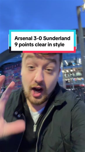 Arsenal 3-0 Sunderland 9 points clear at the top of the Premier League in style with goals from Zubimendi and Gyokeres #arsenalfc #afc #sunderland #coyg #rorytalksfootball
