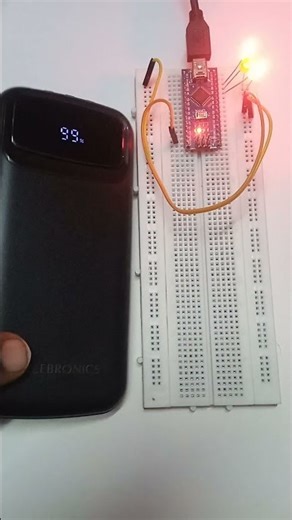 Powering an Arduino using power bank #arduinonano #arduinouno #diy