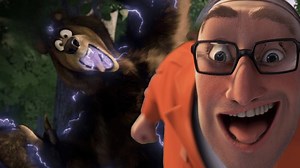 The bear faces off against the exterminator | Over the Hedge