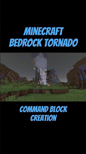 Tornado in Minecraft Bedrock Edition! #minecraft #minecraftguide #gaming #commandblock