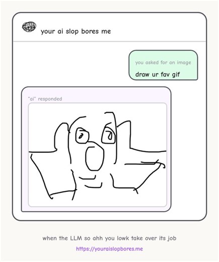 what gif is this | Your AI Slop Bores Me