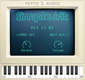 Simple Hit by Pepto Audio - ROMpler Plugin VST VST3 Audio Unit