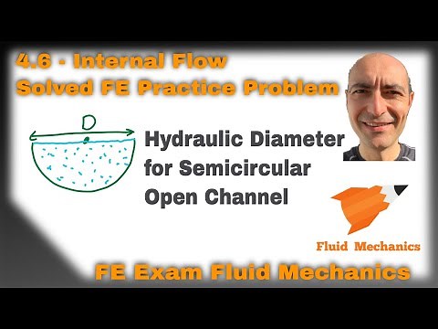 FE Exam Fluid Mechanics - 4.6 - Practice Problem - Hydraulic Diameter