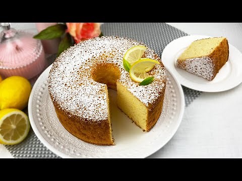 Easy Lemon Chiffon Cake Recipe - NO FAIL!