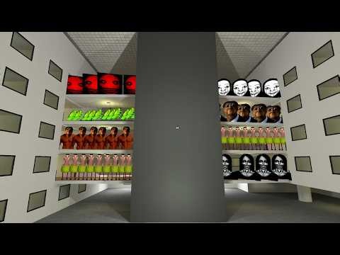 Found a Secret Horror Room Full of Creepy Characters! | #gmoddarkzone #gmod #nextbots