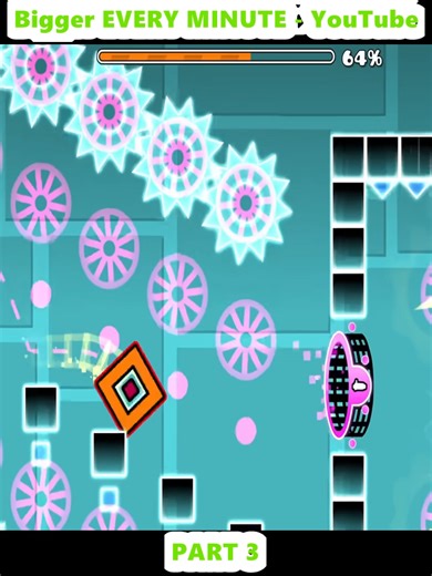 Geometry Dash Challenge: Growing Every Minute