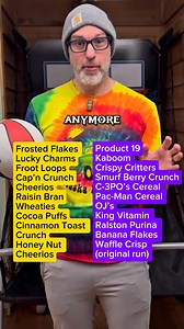 Do you remember these cereals from the 1970s in 1980s? #questionoftheday #retrocereals | Dave Barton