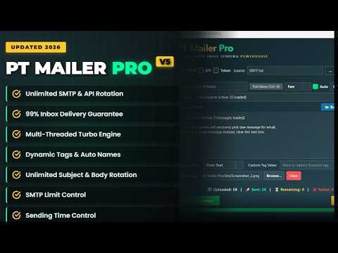 Best Bulk Email Sender Software | Unlimited SMTP Integration and Rotation | 99% Inbox Delivery