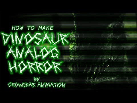 |How to Make DINOSAUR ANALOG HORROR| Jurassic Park Analog Horror Tutorial