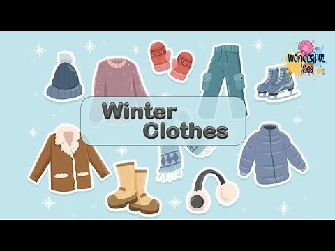 Winter Clothes Names | Vocabulary in English for kids | Wonderful Kids