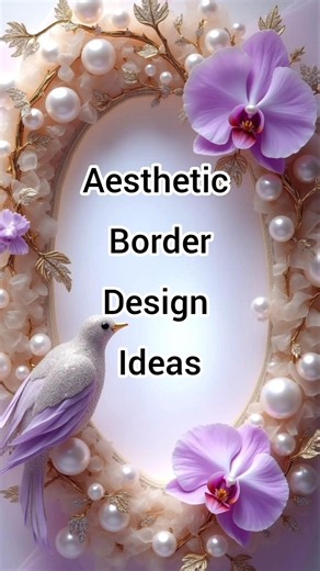 Aesthetic Border Designs ✨ | Perfect for Notebooks, Journals & Planners”#journaling #artshorts