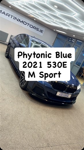 Jack Martin Motors on Instagram: "2021 530E M Sport 🔵 Finished in the rare Phytonic Blue X Ivory Dakota Leather and presented in excellent condition throughout, what a stunner 🔥. It also comes with a full service history and pushes 290 HP 🚀. Look at this for a spec list 👀 ✅ Comfort Pack ✅ Upgraded Brakes Pack ✅ Comfort Headrests ✅ Heated Steering Wheel ✅ Heated Seats ✅ Rear Camera ✅ Cruise Control ✅ Ambient Lighting ✅ Electric Heated Memory Seats ✅ Voice Activation ✅ Park Distance Control ✅