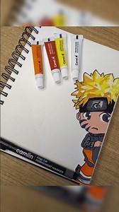 Cute Naruto Chibi Painting | Easy Anime Art with Watercolors 🎨