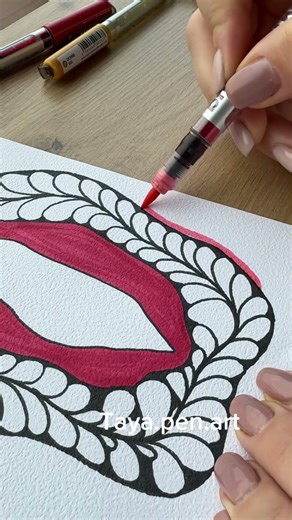 Як малювати просто. Інтуїтивне малювання з Taya PenArt 💜How to draw zen doodling art