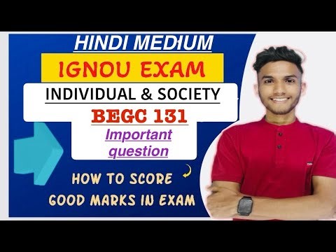 BEGC 131 | Important question | MATCHING | INDIVIDUAL & Society | IGNOU WALA